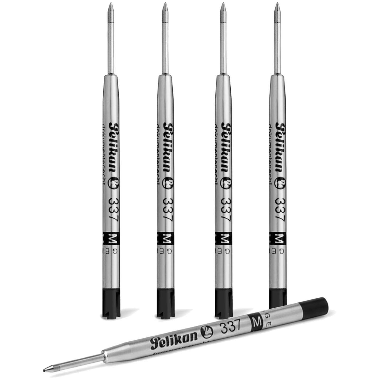 High-Quality 337M Black Ballpoint Pen Refills – 5 Pack