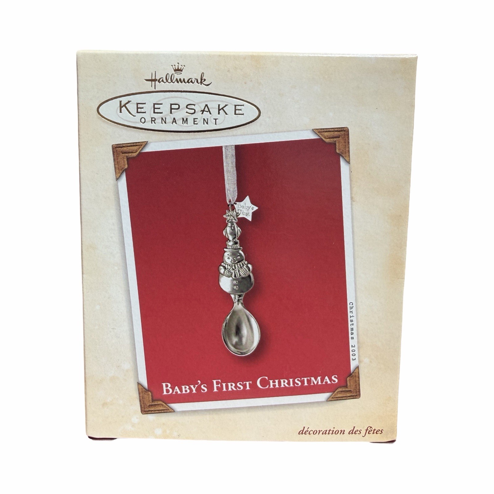 2003 Hallmark Baby’s First Christmas Ornament – Silver-Plated Metal Spoon