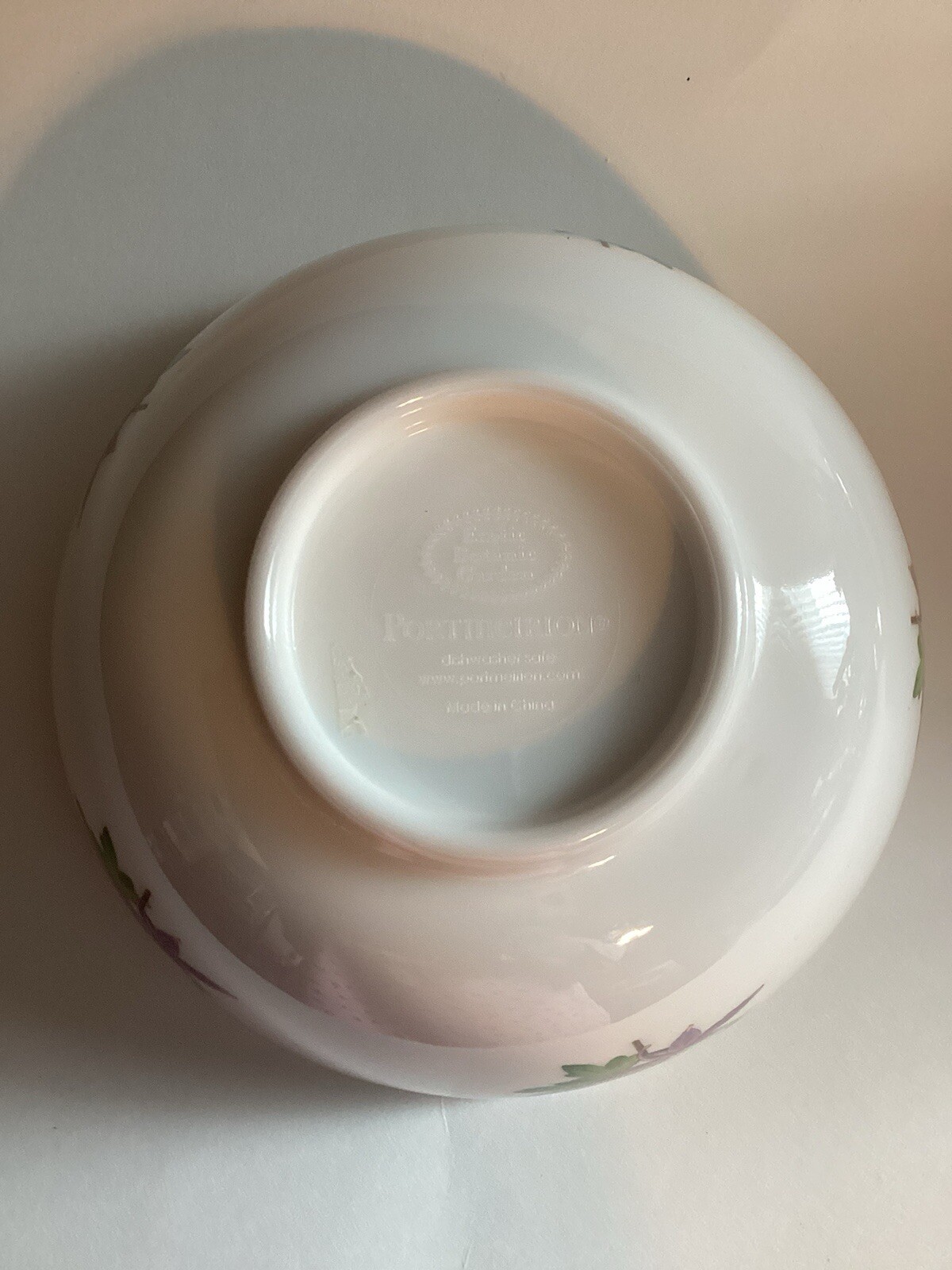 Portmeirion Melamine Bowl Measures 5 3/4 Inches In Diameter.