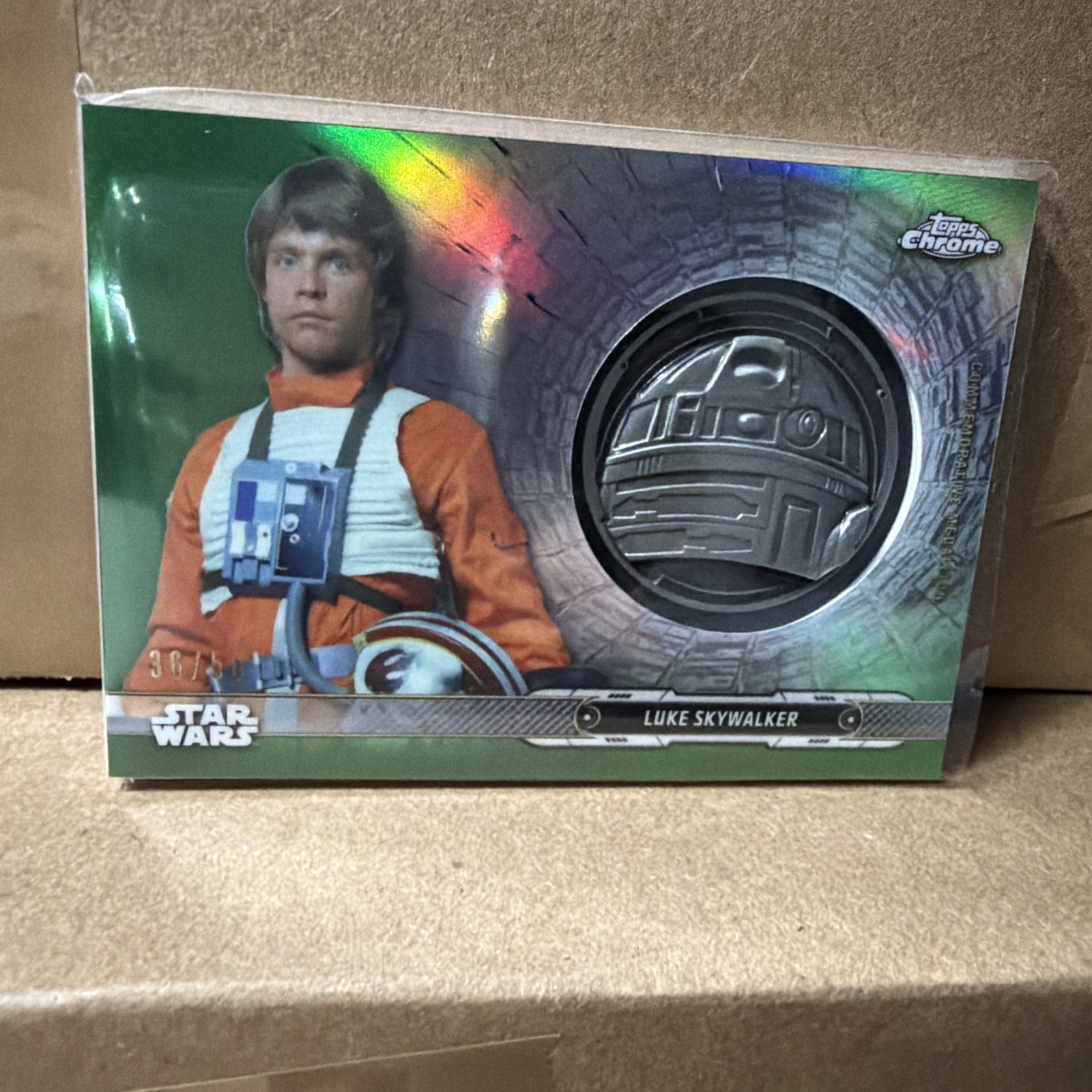 Topps Finest Star Wars Commemorative Medallion/50 Luke Skywalker