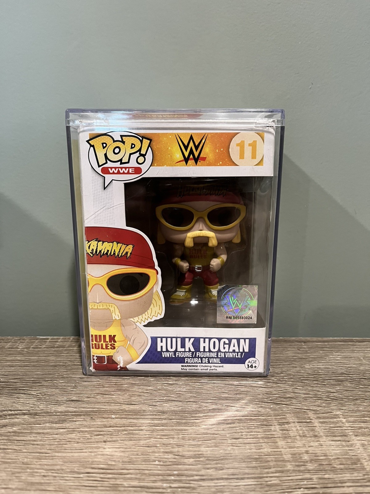Hulk Hogan Rare Yellow Shirt WWE Exclusive #11 Funko POP With Protector