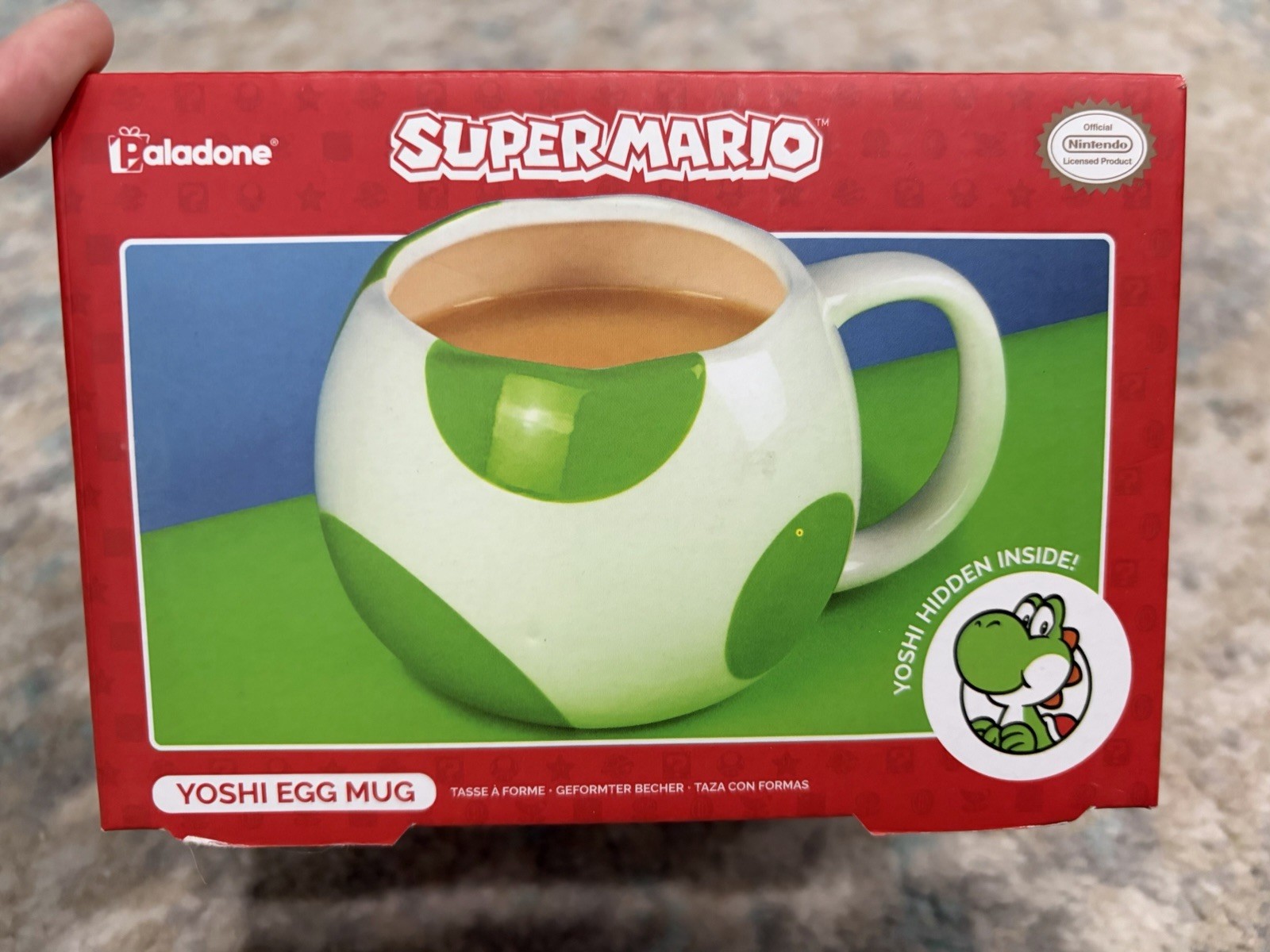 Nintendo Yoshi Egg Mug Paladone 2019 Super Mario Ceramic XL Coffee Cup