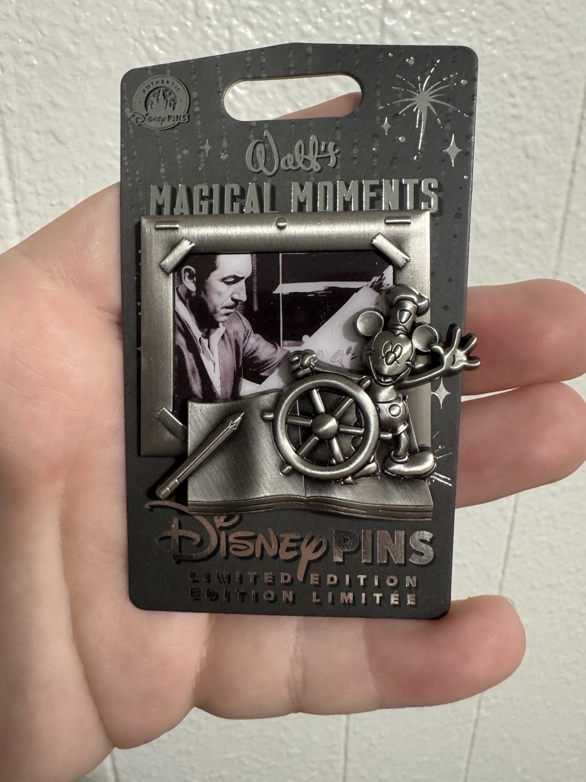 Disney Parks Walt’s Magical Moments Steamboat Willie 1/12 Jan LE2500 Pin