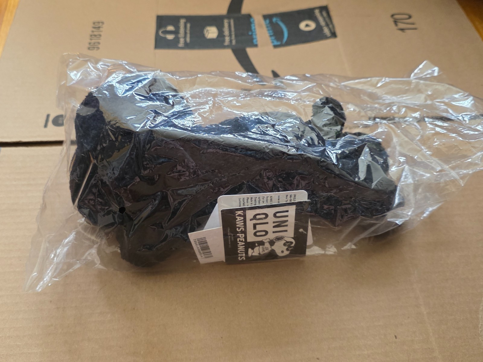 Kaws x Peanuts Uniqlo Black Snoopy Plush Toy Small 11″ – New with tags