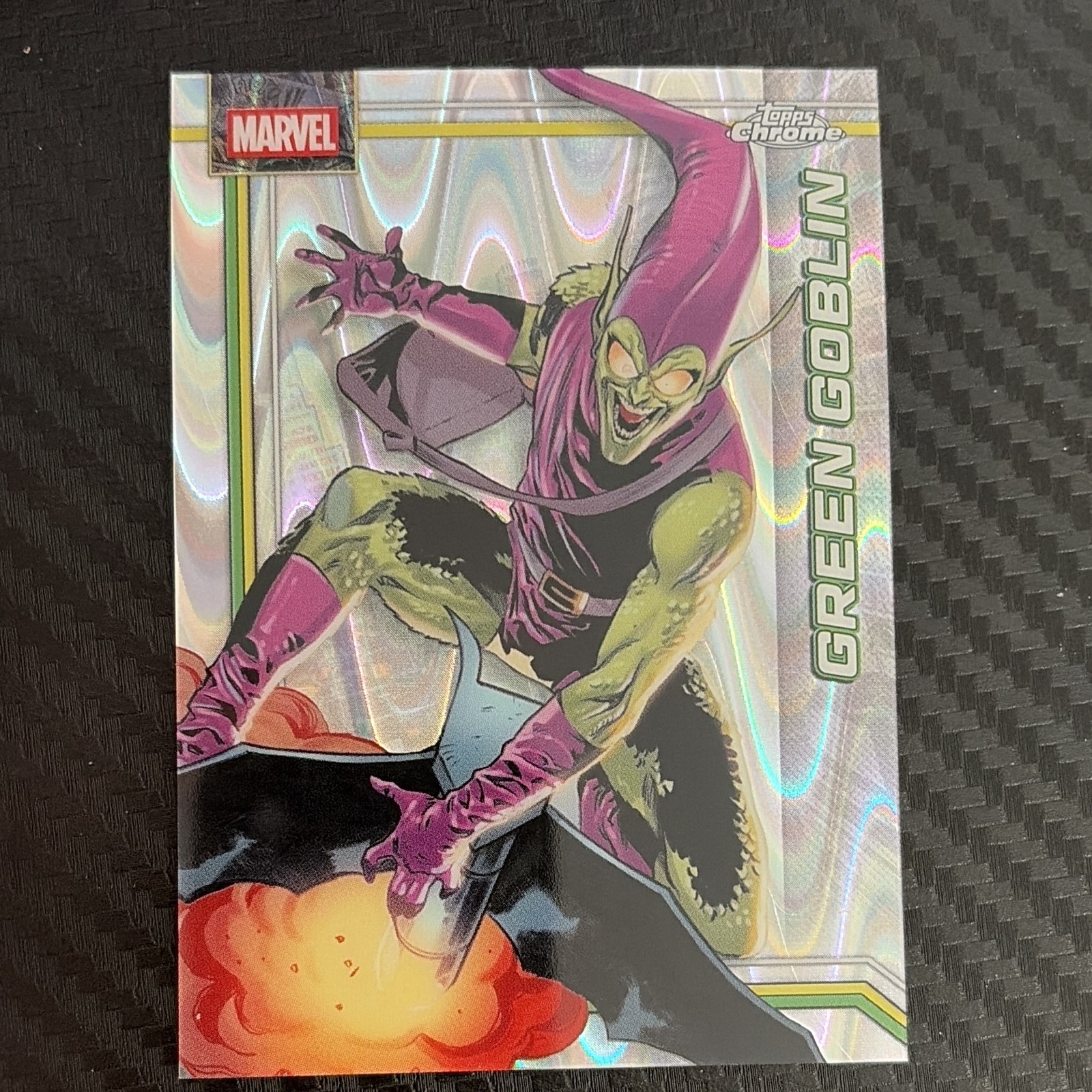 Green Goblin #045 RayWave Topps Chrome Marvel 2026 Non-Sport Card