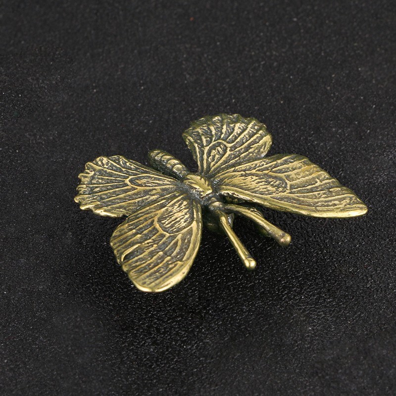Handmade pure copper butterfly antique decorative collection ornaments