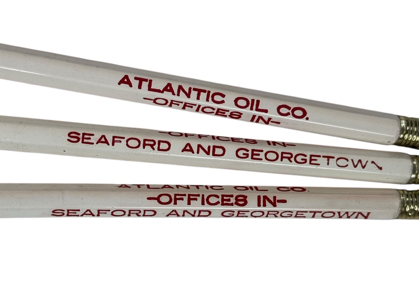 VTG Atlantic Oil Company Georgetown DE Collectible Advertising Pencil Lot NOS
