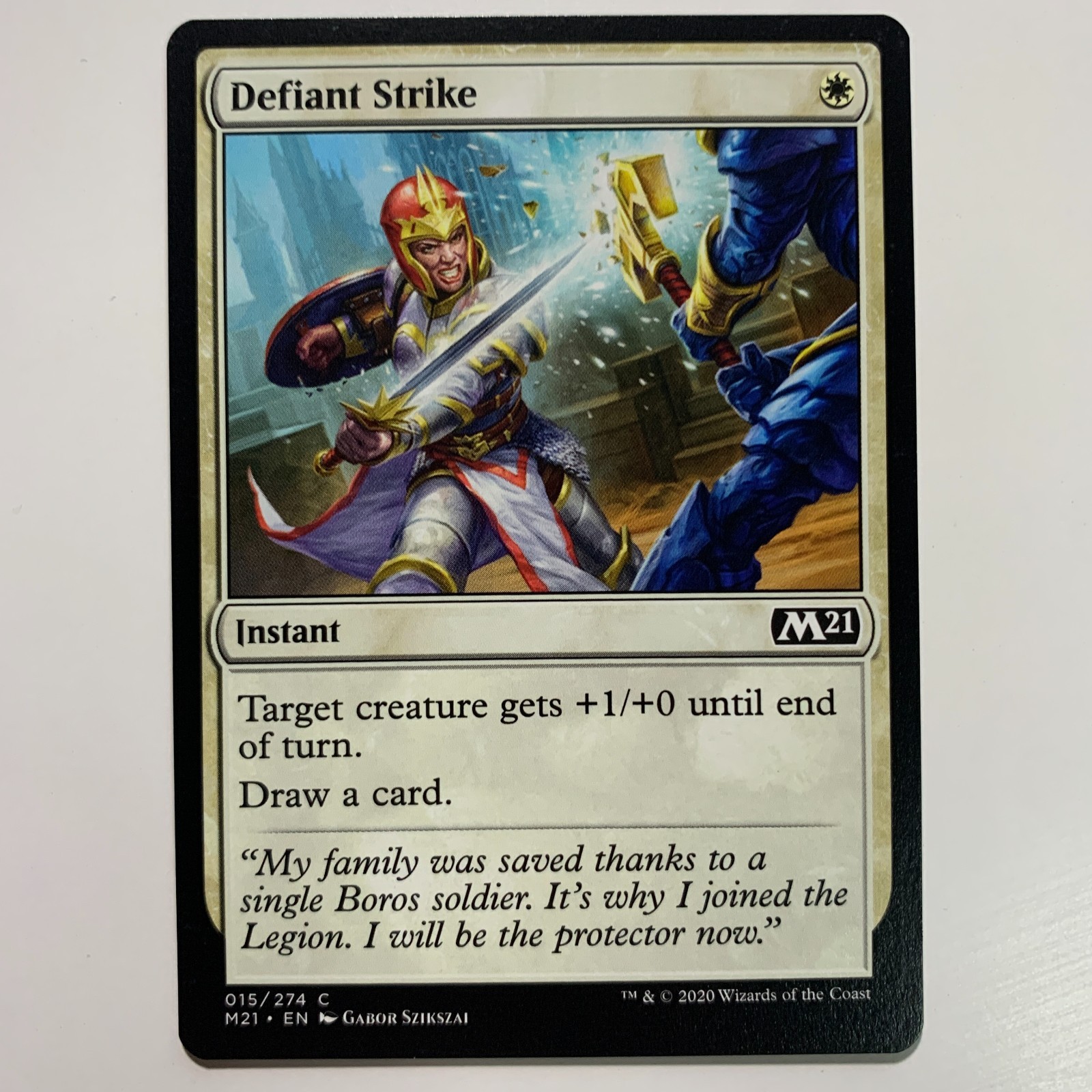 Defiant Strike – 009/264 – War of the Spark – Magic: The Gathering