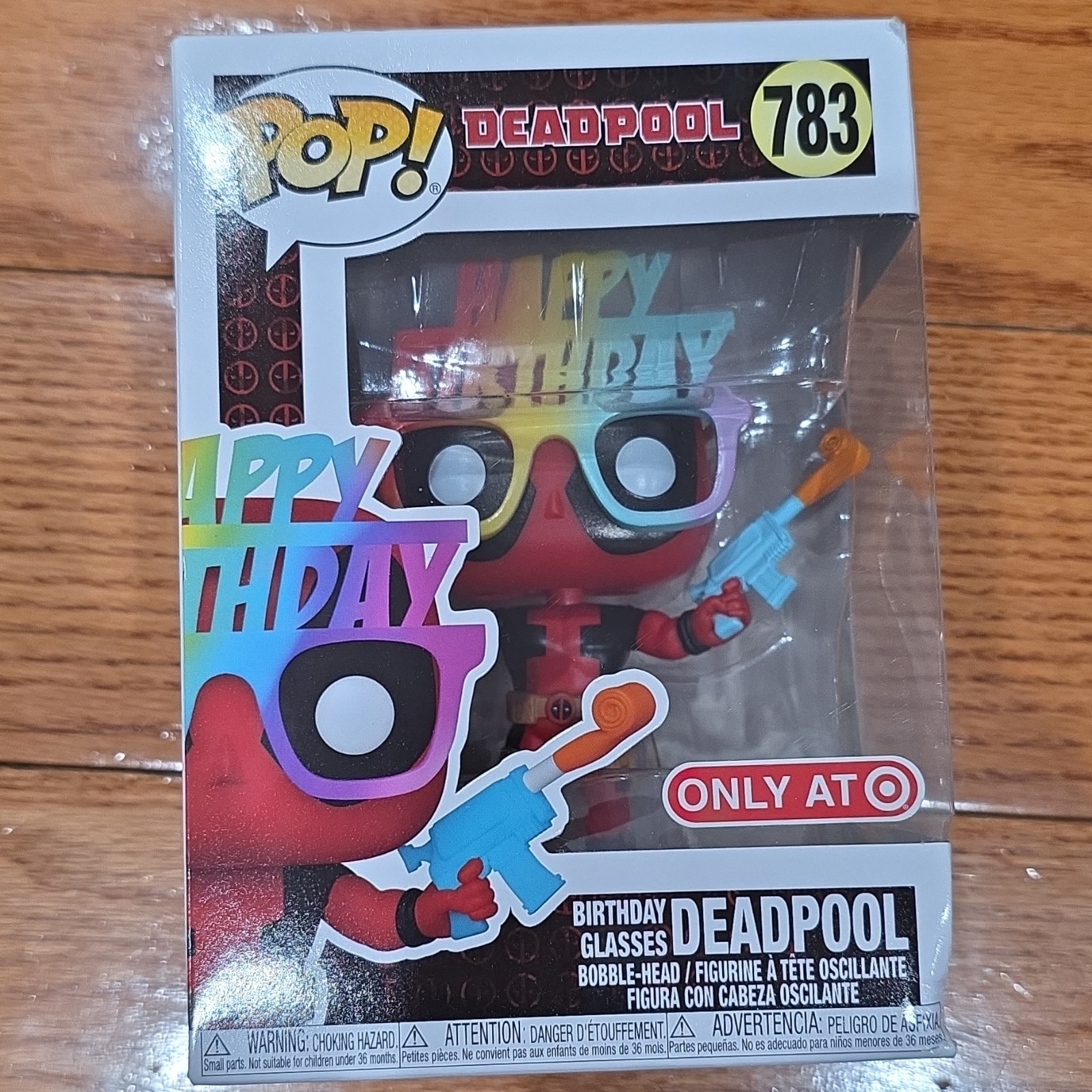 Funko Pop! Vinyl Deadpool #783 Birthday Glasses Target Exclusive Figure