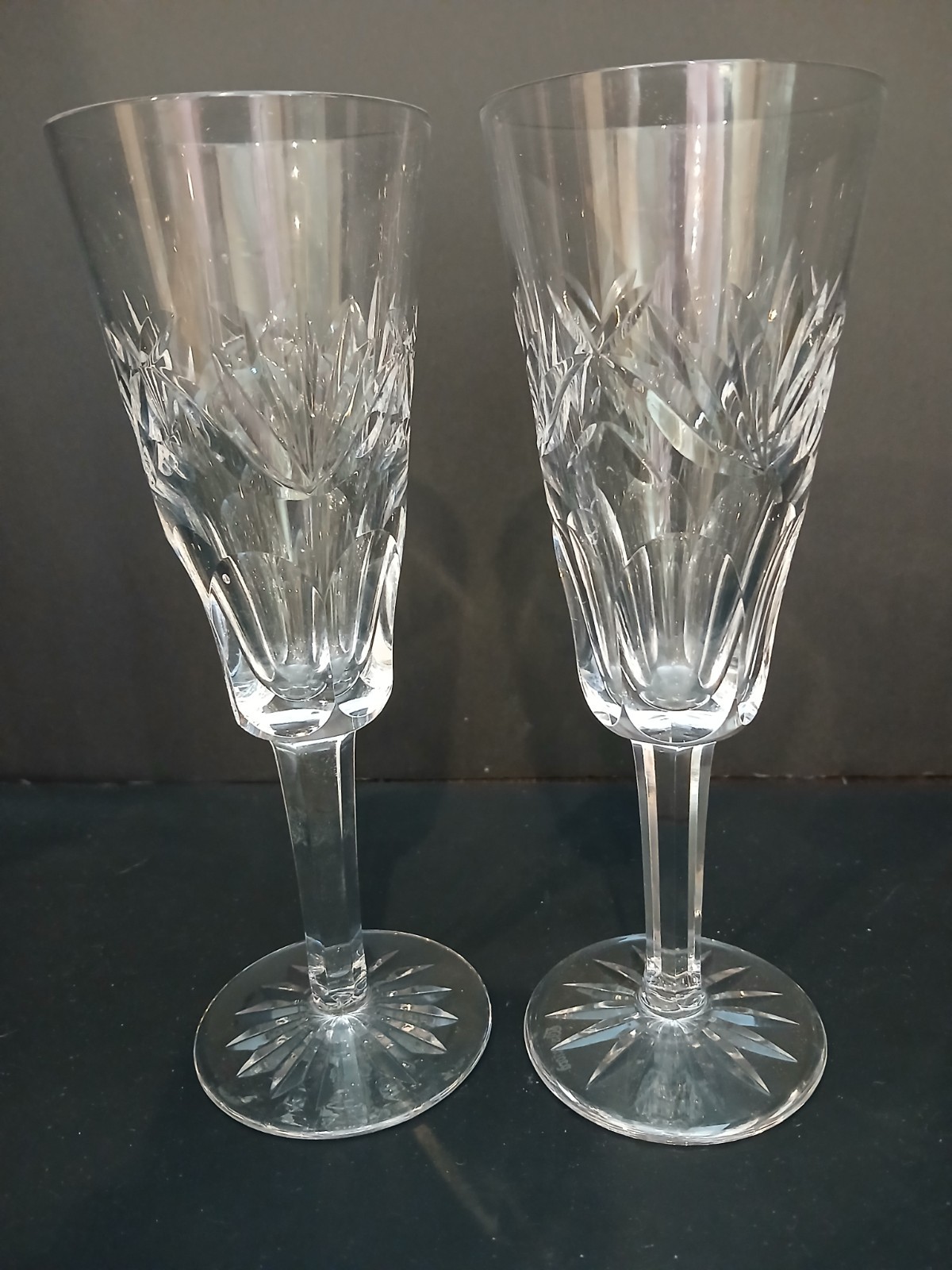 Waterford Crystal Ashling Cut Champagne Flutes