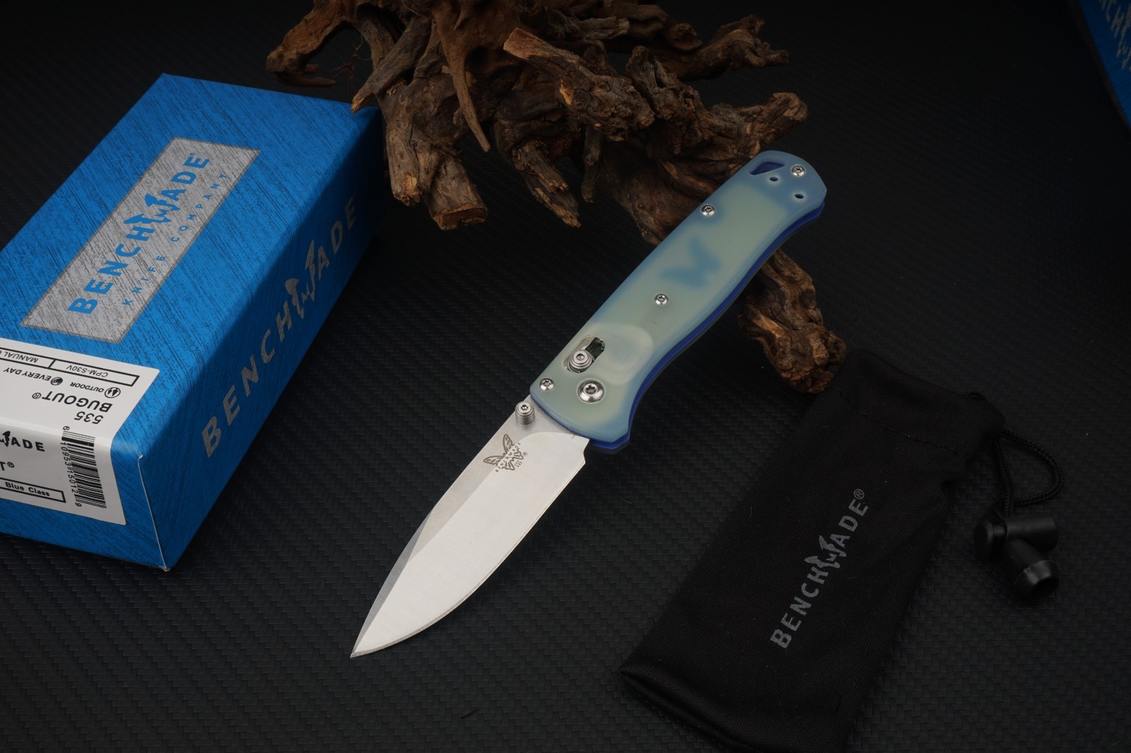 Benchmade 535 Bugout Folding Knife Jade G10 Handle S30V Blade EDC Pocket Knife
