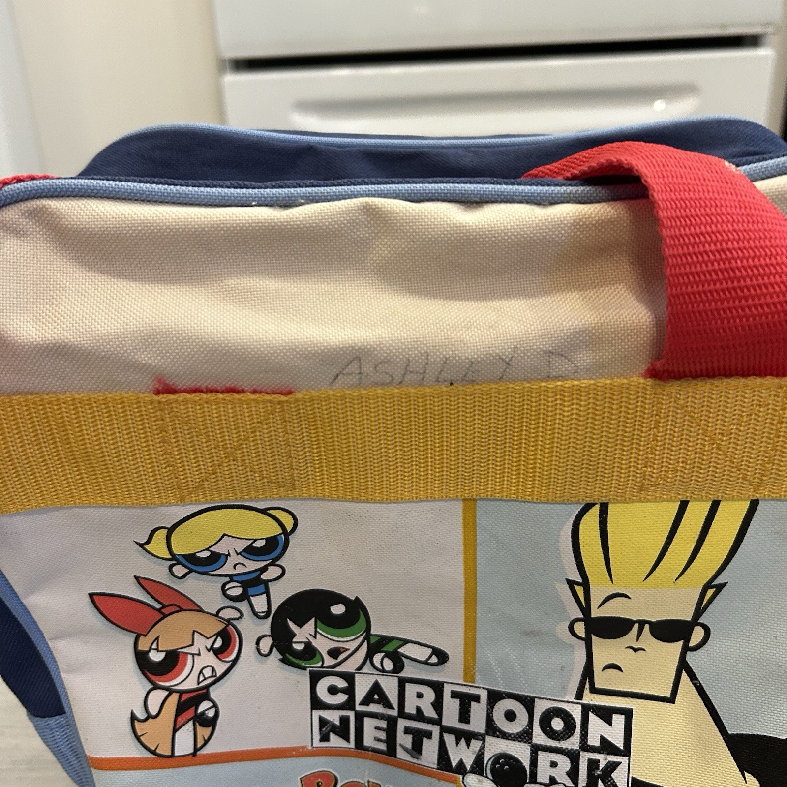 Vintage 2002 Cartoon Network Powerpuff Girls Bowling Ball Bag Kids Set Retro