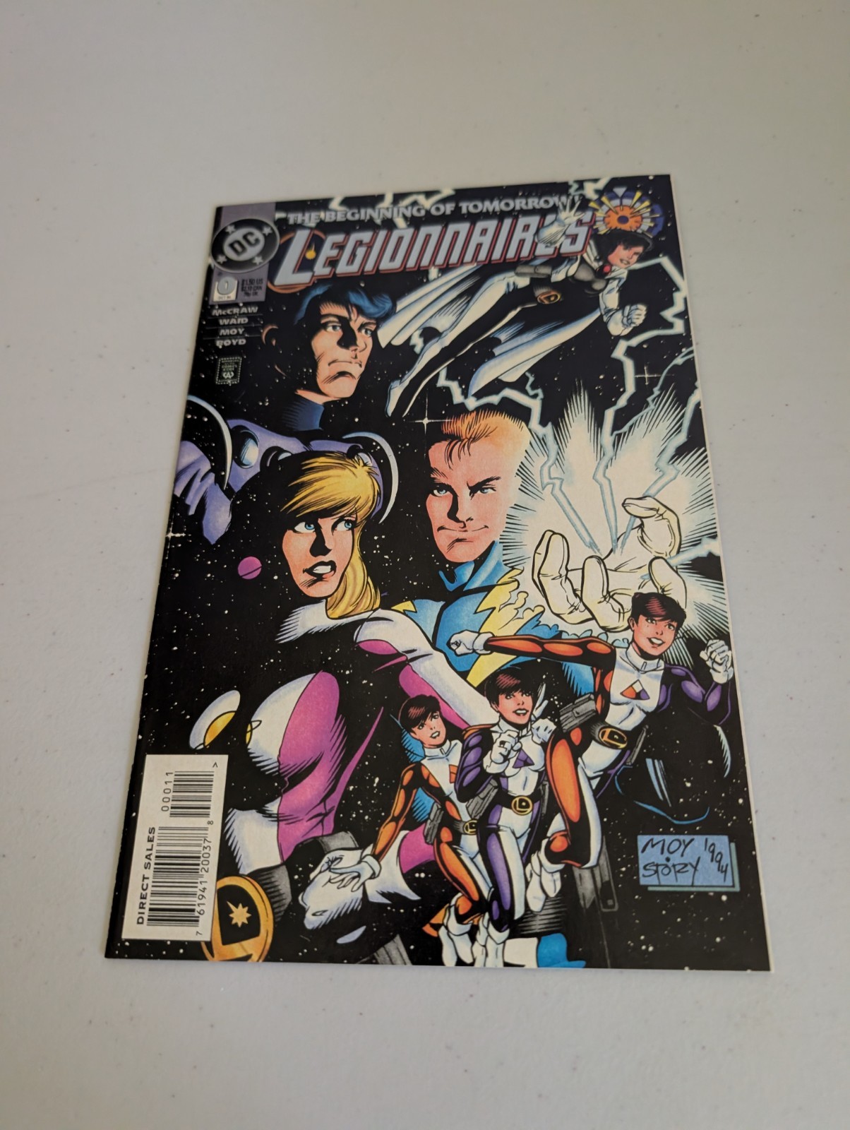 Legionnaires #0 (1994, DC) Zero Hour, End of an Era, Phantom Girl, Saturn Girl