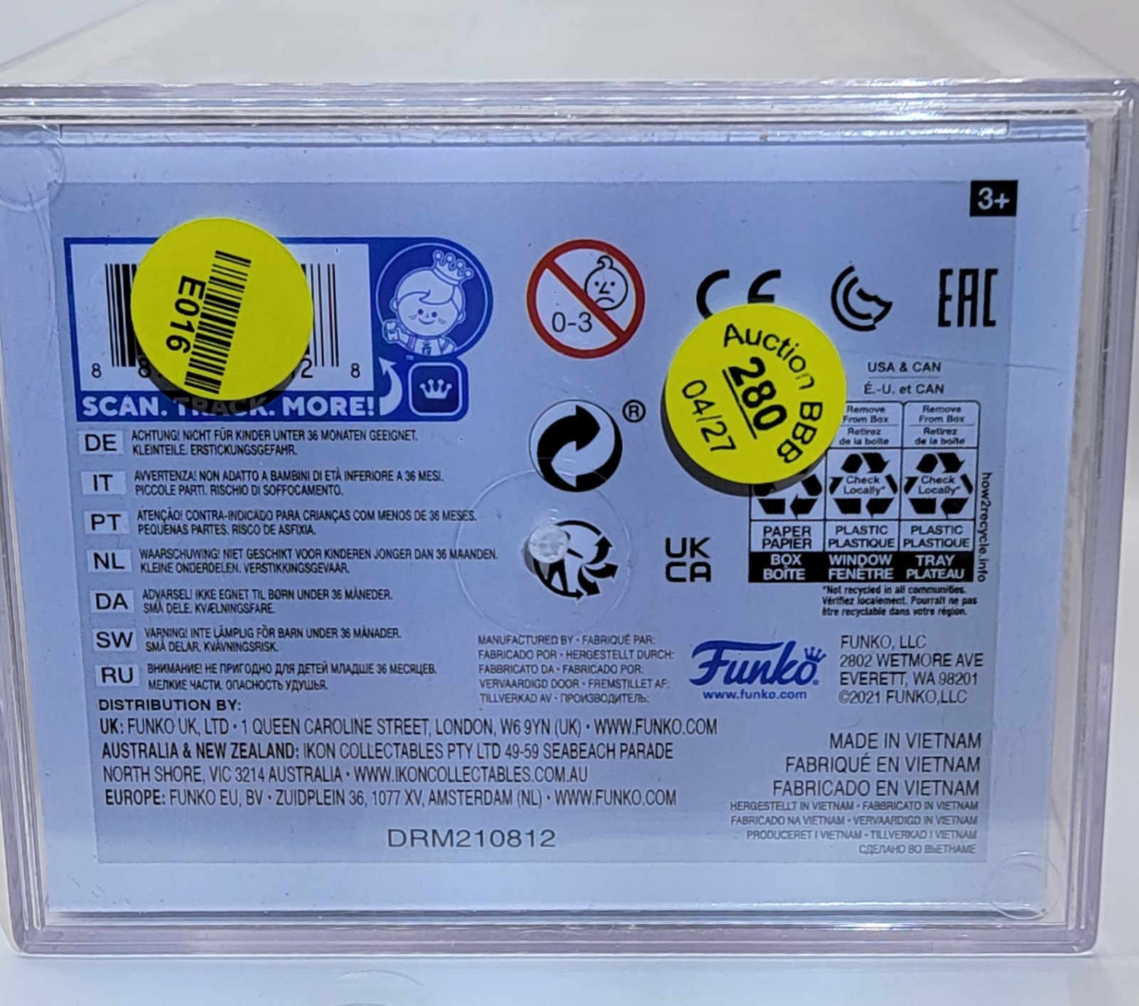 Funko Pop! Vinyl: Mike Tyson #01 PSA GRADED 8.5 NM-MT+ Boxing Legends Vaulted