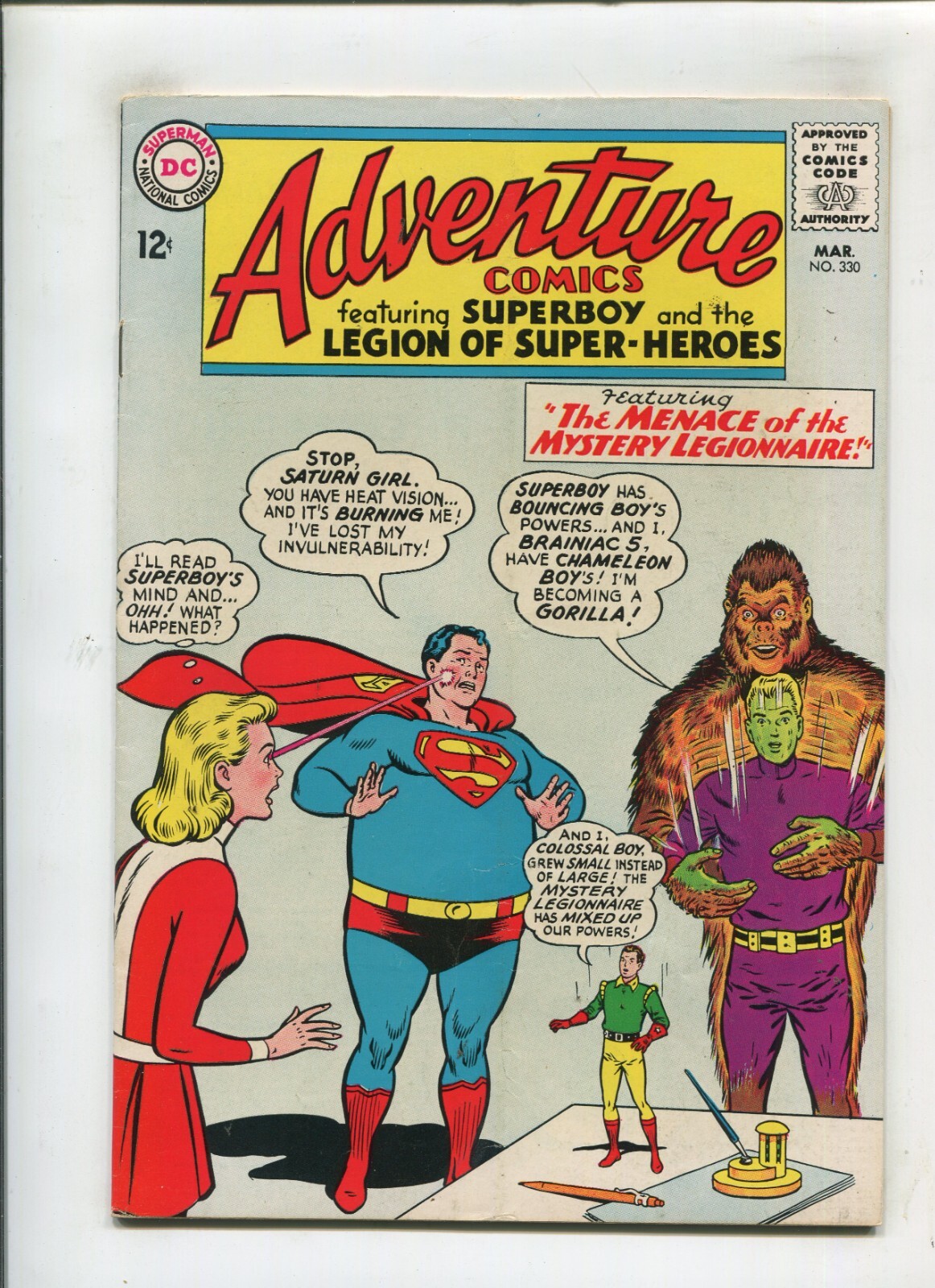 ADVENTURE COMICS #329 (5.0/5.5) BIZZARO!! 1965