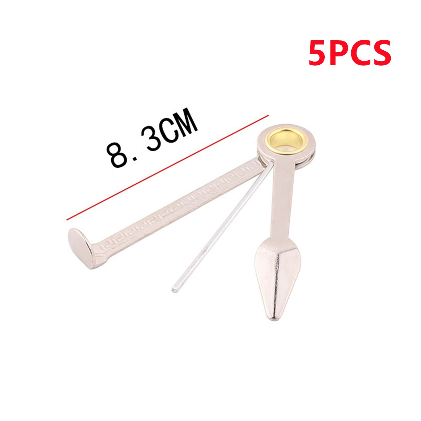 5PCS/Set 3 In 1 Silver Metal Multifunctional Tobacco Clean Tool For Smoking Pipe