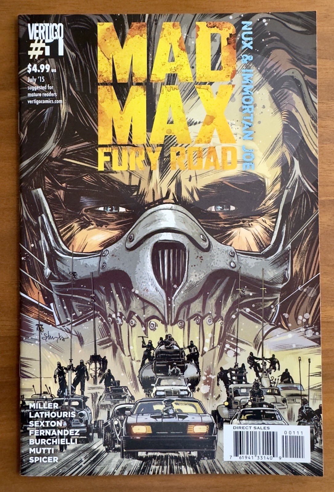Mad Max Fury Road – Nux & Immortan Joe (DC Vertigo 2015) 1st Print Miller NM 9.4