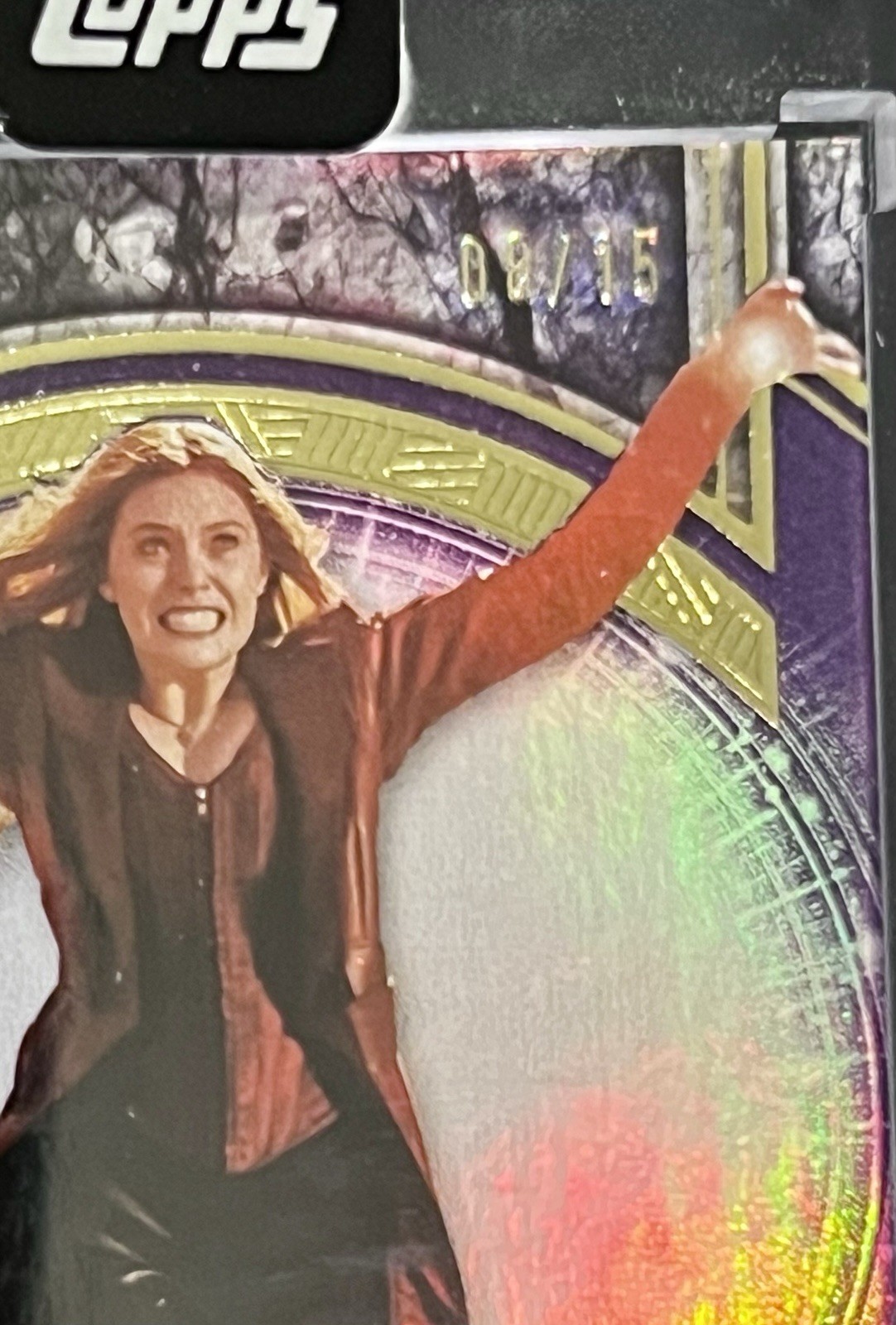 2025 Topps Marvel Scarlet Witch Wanda Maximoff /15 Purple Perfection Collector