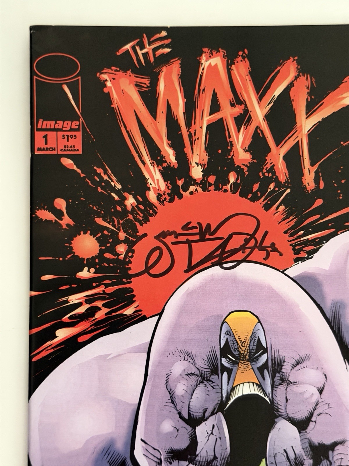 The Maxx #1 (1993) – 1st Print Signed by William Messier-Loebs w/COA