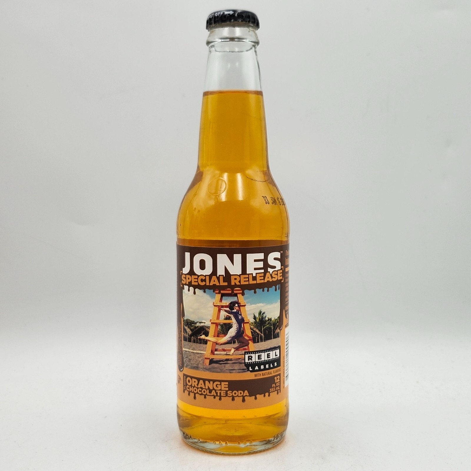 Jones Special Release Orange Chocolate Soda 12 Fl Oz Ltd Edition Reel Labels a