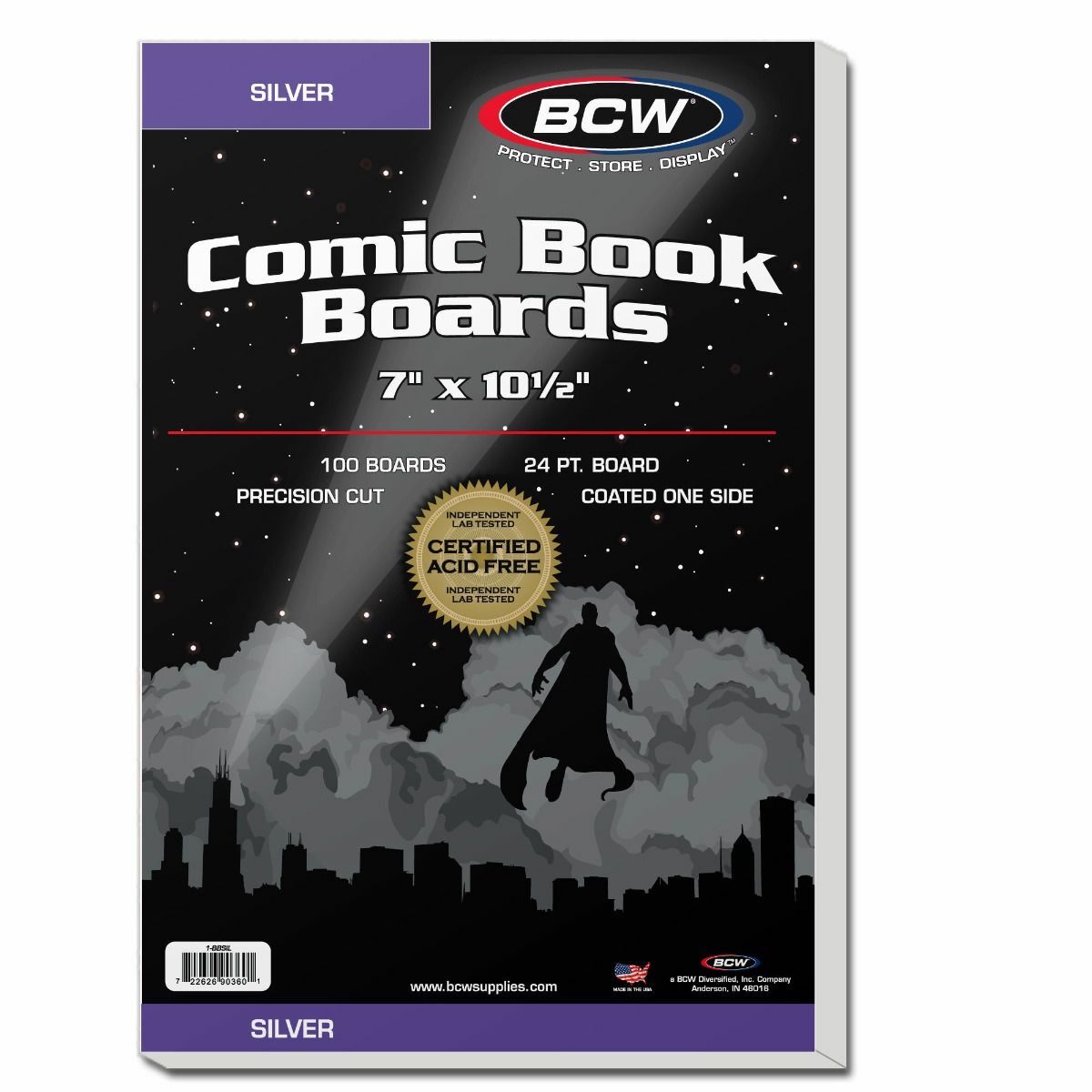 100 New BCW Silver Age Comic Book Bags And Boards – Acid Free – Archival Storage