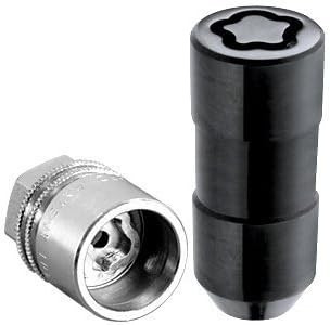 24220 Black Cone Seat Wheel Locks 1.5 x 7.5 6 inches Thread Size – Set of 4