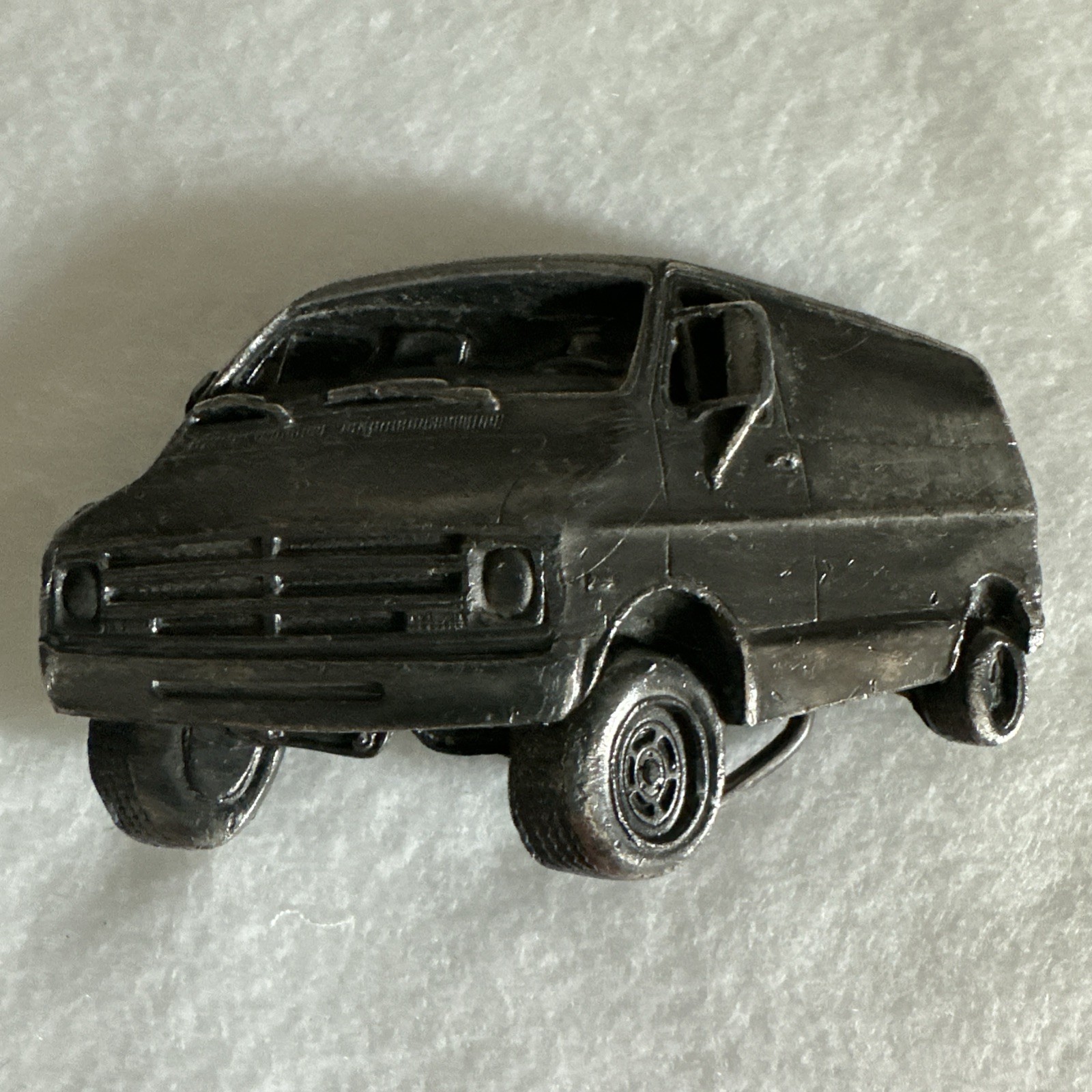 Belt Buckle 1978 Bergamot Brass Works Van Ford Chevy Dodge Delivery Van Vintage