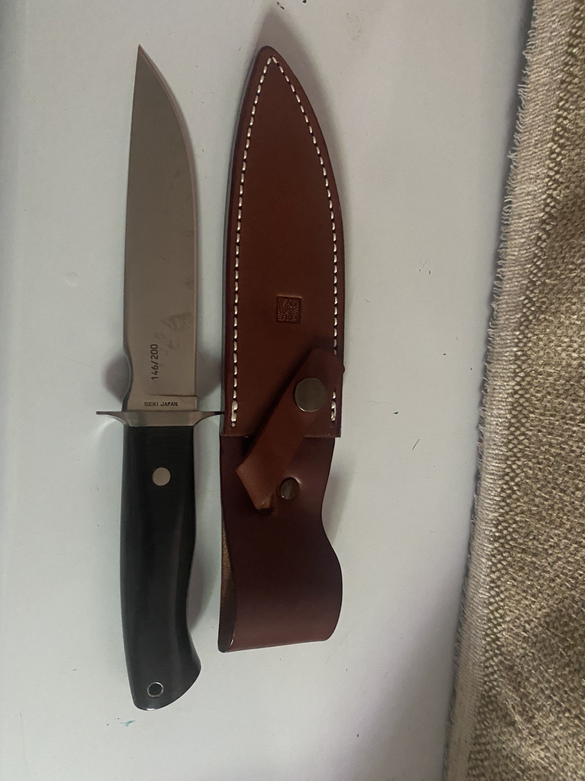Vintage Al Mar Knives #4102 A.P.U. (All Purpose Utility) w/Sheath – New 80’s