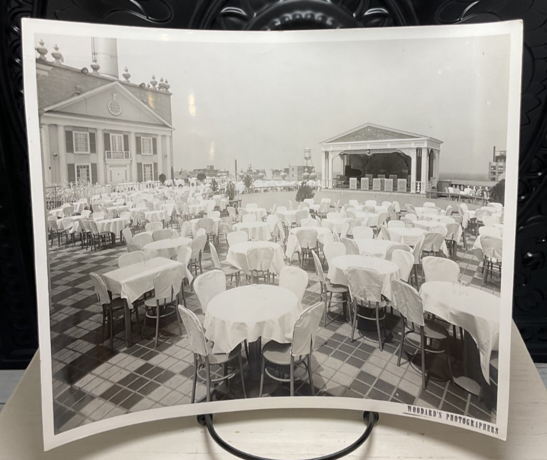 Original Vintage Peabody Hotel Roof Garden Memphis TN Woodard Photo 8.5×11