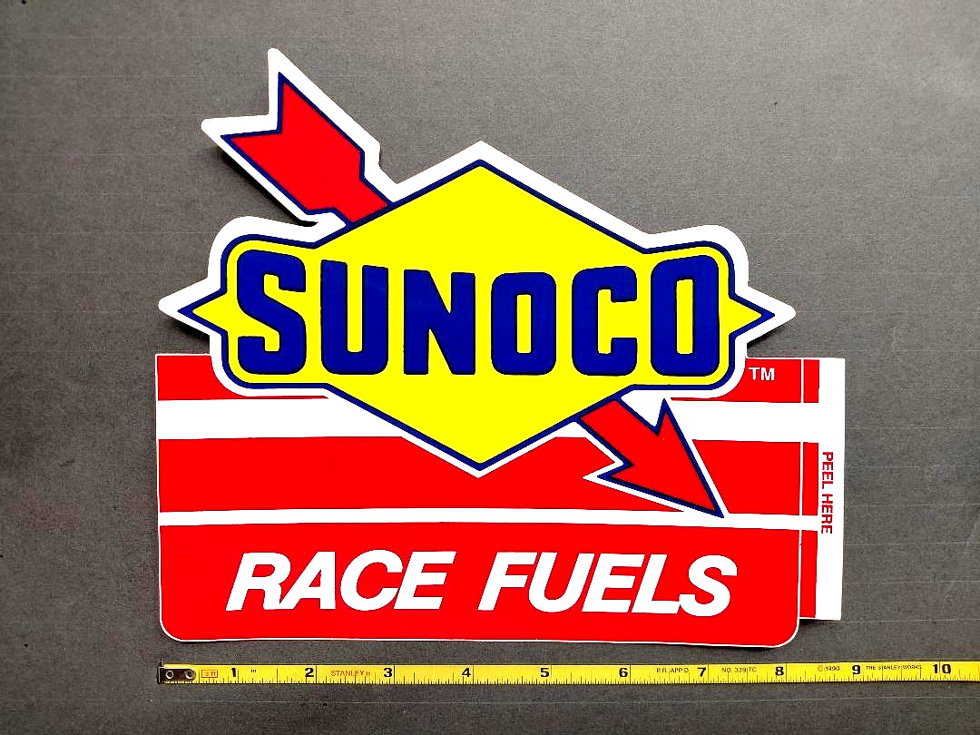 (large) “SUNOCO RACE FUELS” Original Racing Sticker ** NHRA U.S. NATIONALS INDY