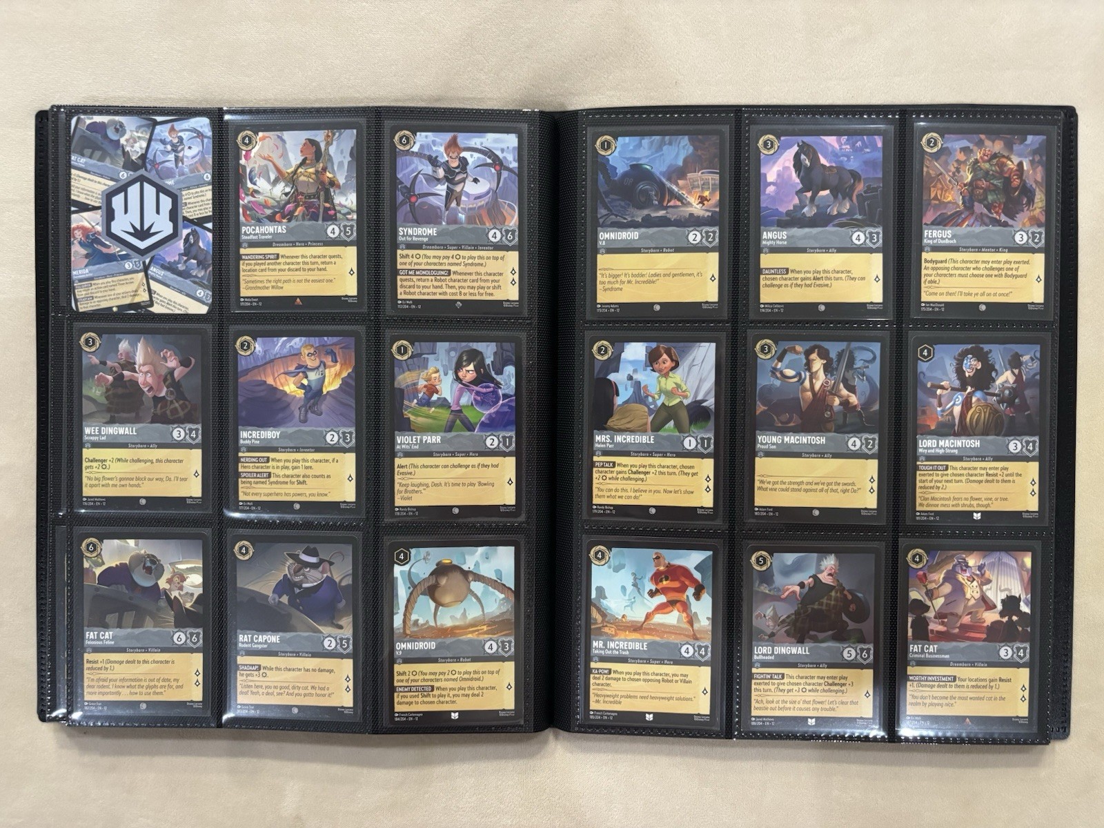 Disney Lorcana Wilds Unknown COMPLETE Epic Lot, Non-Foil Set +Puzzle 001-222