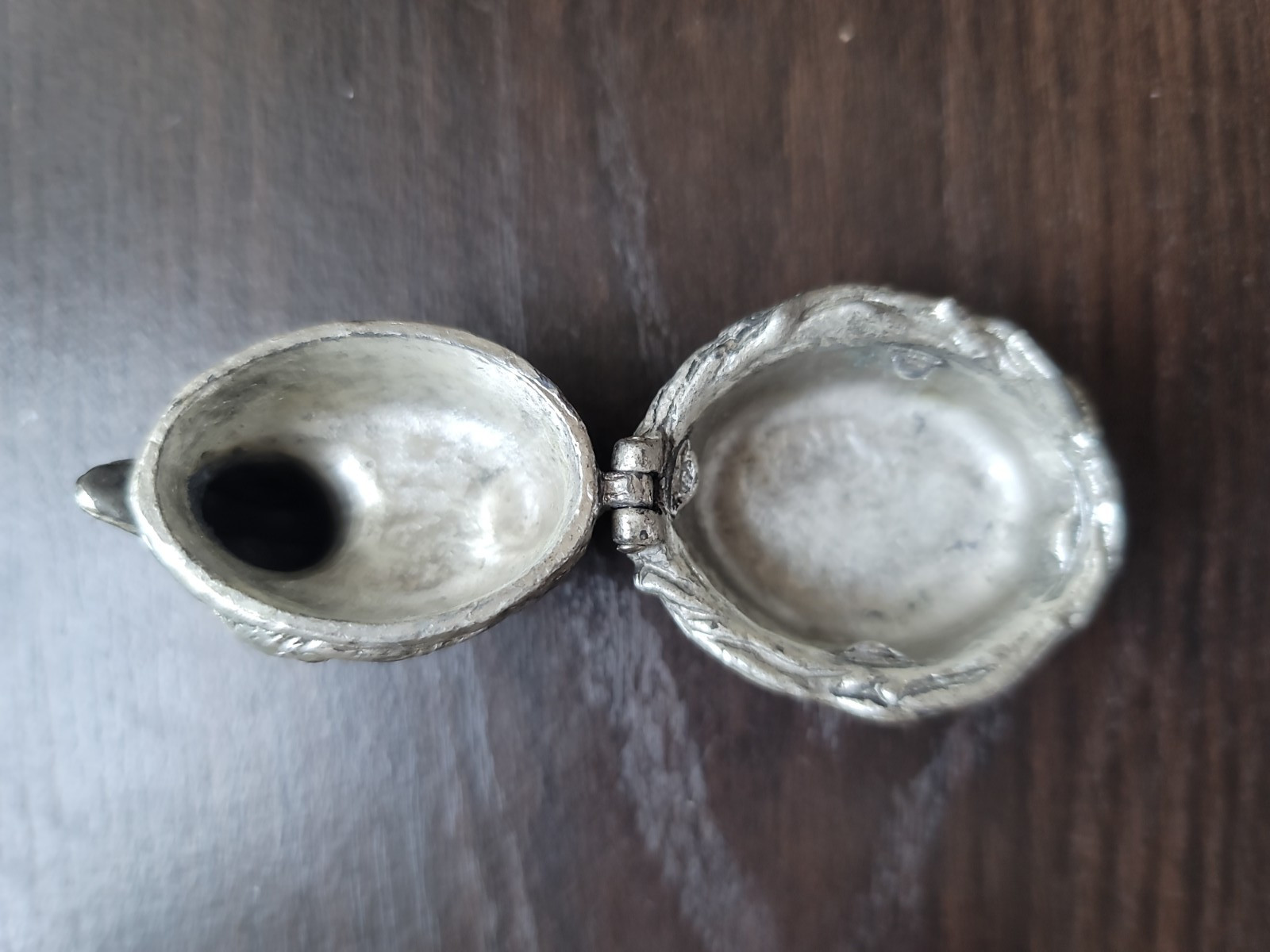 ARTHUR COURT 1990 solid PEWTER Small Duckling Hinged TRINKET/PILL Box