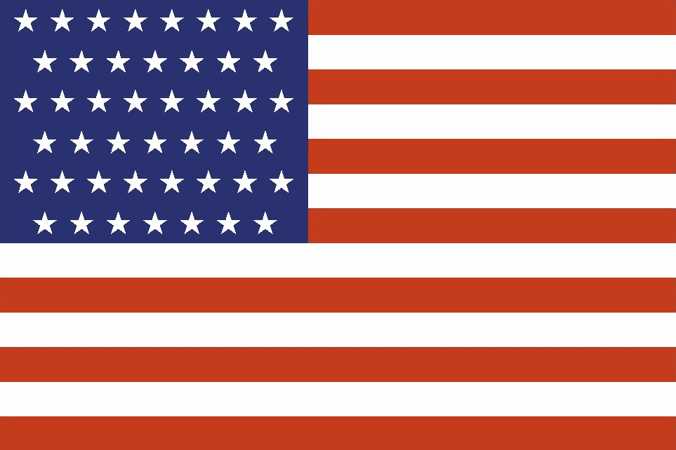 United States 45 Star Flag High Quality Metal Magnet 2.7×4 inches 8273