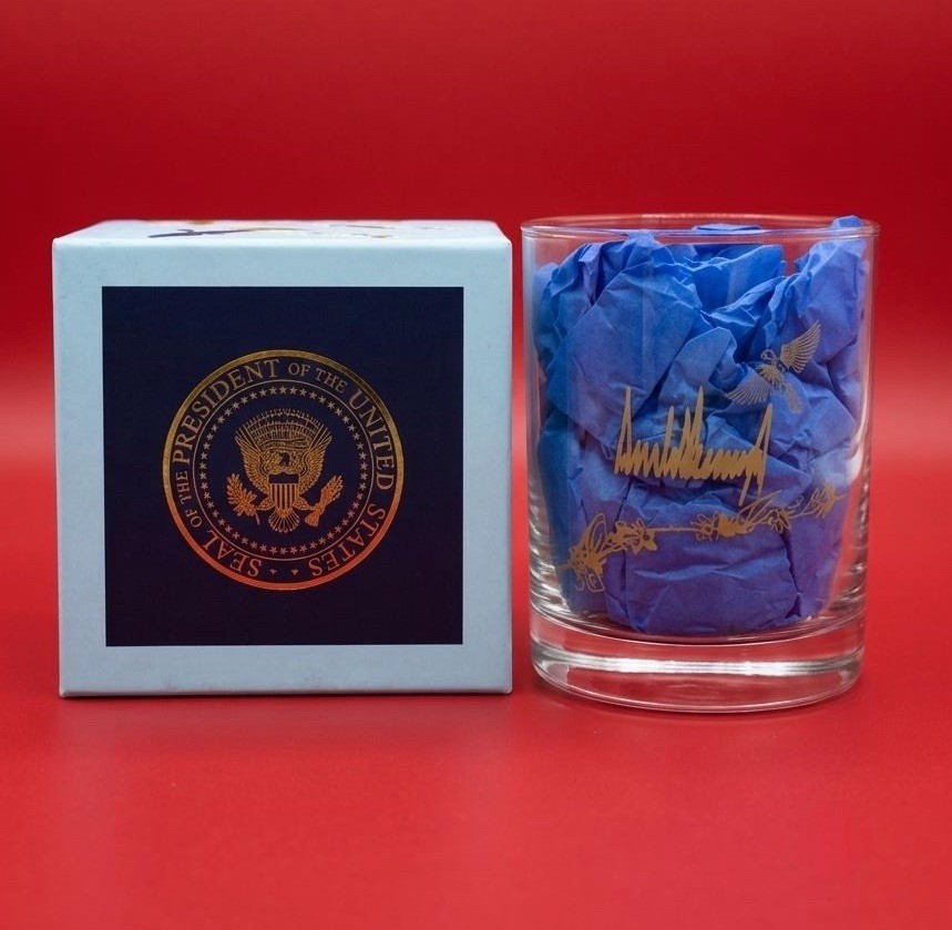 Rare Authentic President Donald J Trump Summer At The White House VIP Glass!