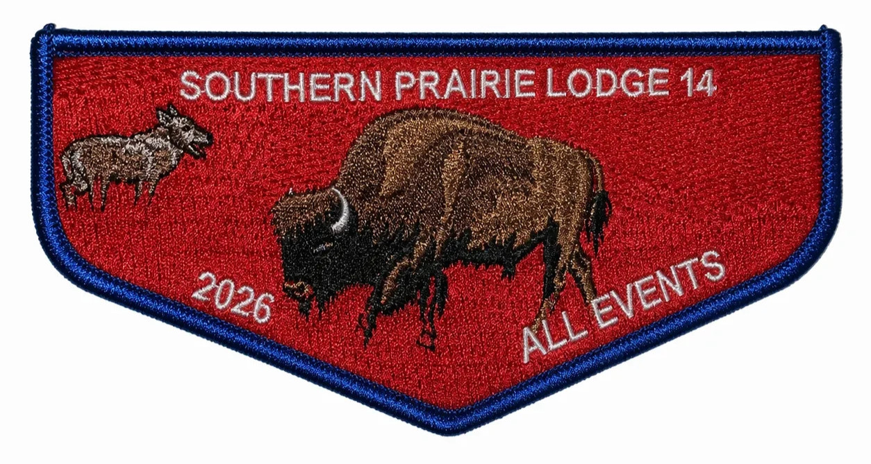 Boy Scouts BSA OA 14 Southern Prairie Lodge 2026 All Event Flap