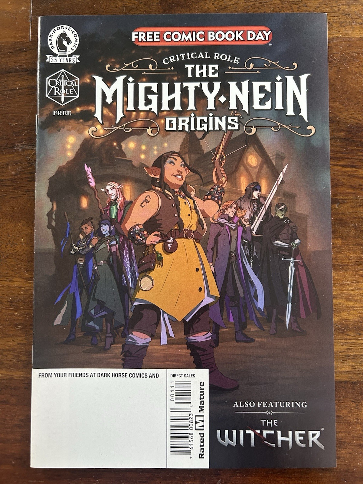 2021 Dark Horse The Mighty Nein Origins/The Witcher #1 Free Comic Book Day FCBD