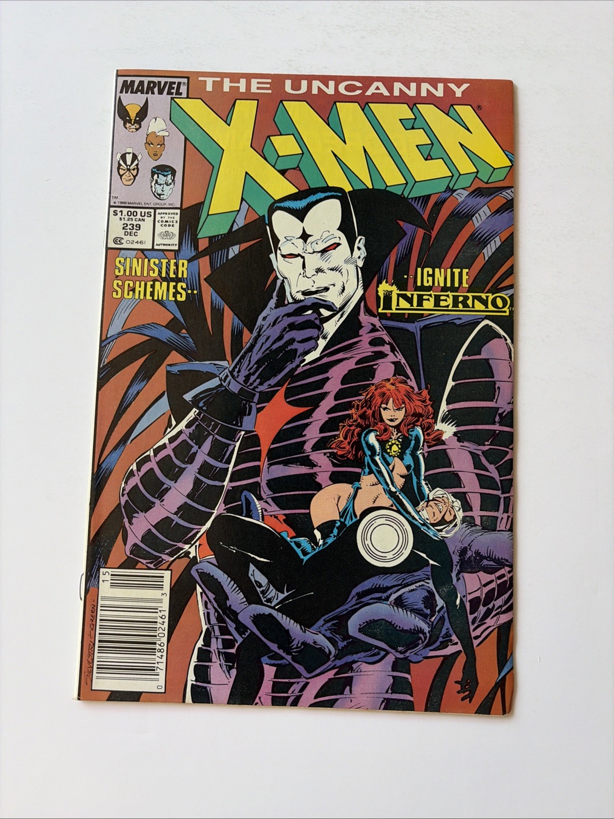 Uncanny X-Men #239 Newsstand 1st Mr. Sinister Cover