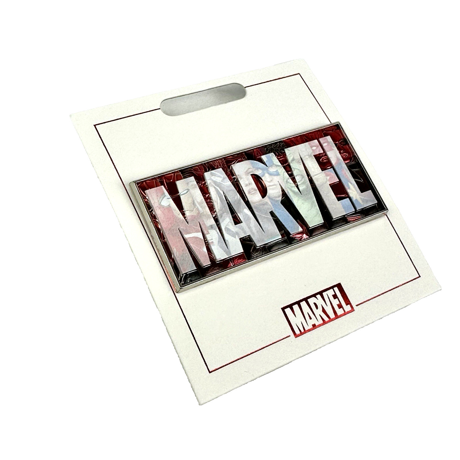 Disney Parks Nickel Metal 2021 Marvel Universe Super Heroes Characters Logo Pin