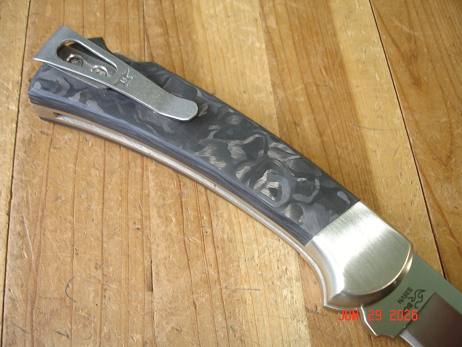 NIB FB BUCK KNIFE 112 CFS1BOTM RANGER BOS S35VN BLADE CARBON FIBER HANDLE CLIP!!