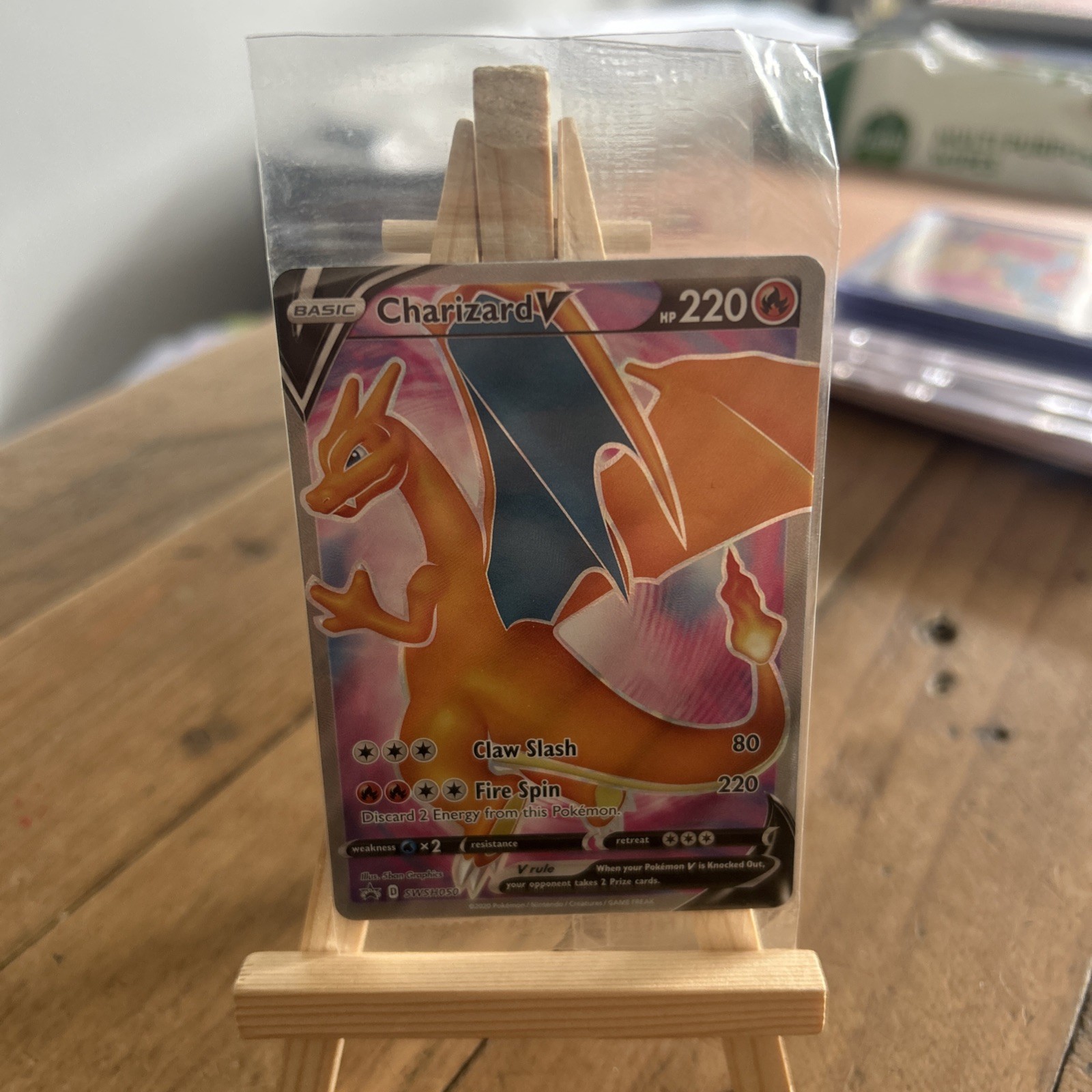 2020 Pokémon Charizard V SEALED Black Star Promo SWSH050 Champions Path