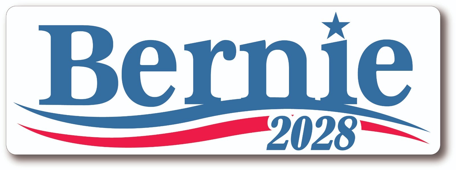 BERNIE SANDERS FOR PRESIDENT 2028 CAMPAIGN BUMPER STICKER DEMOCRAT 2028