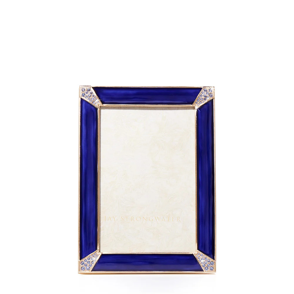 NEW JAY STRONGWATER LAVINIA 4X6″ FRAME – DELFT GARDEN #SPF5915-284 BRAND NIB F/S