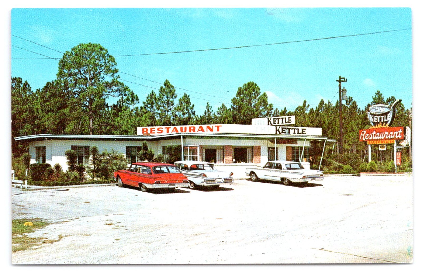 The Kettle Restaurant Dinsmore Florida North of Jacksonville Vintage Cars
