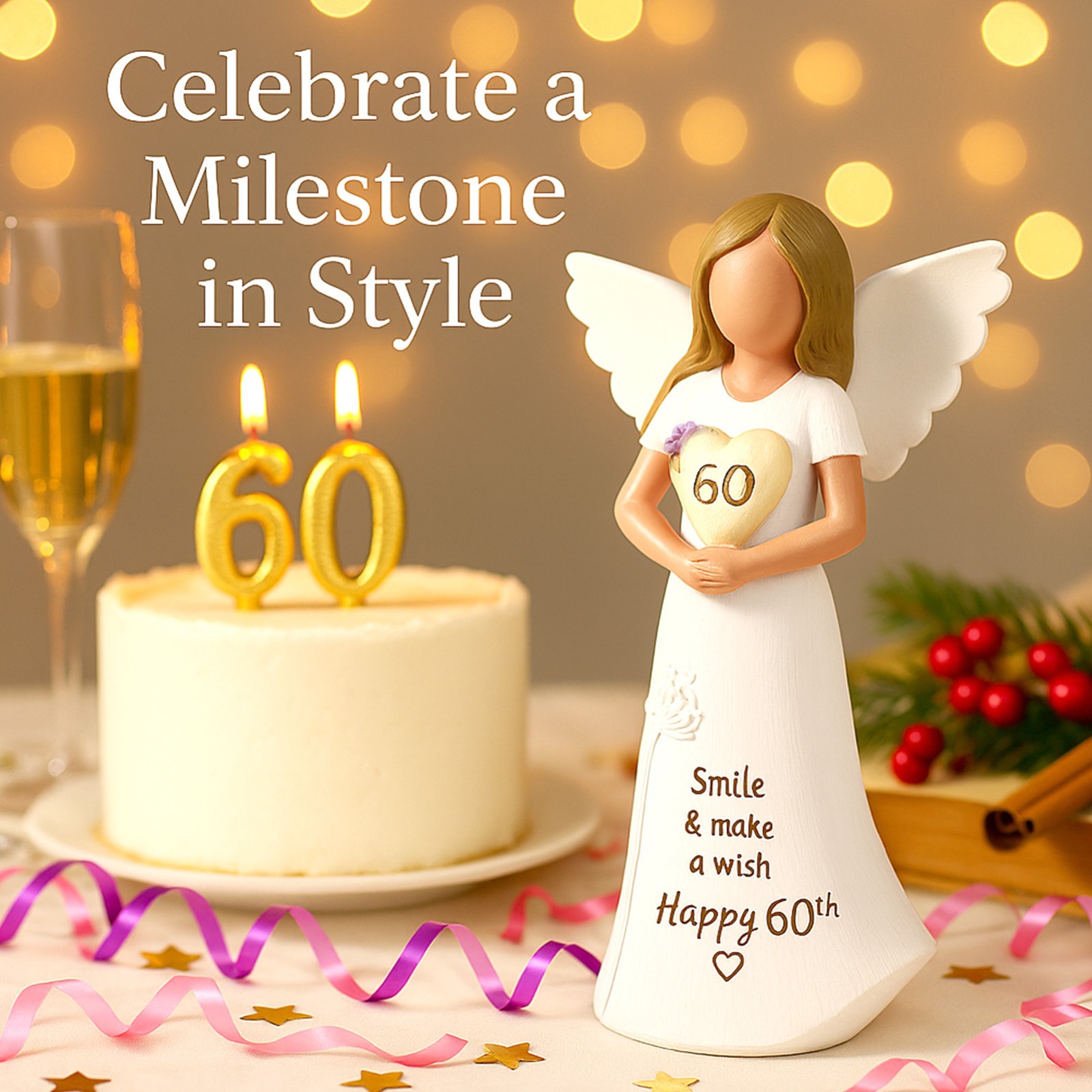 60th Birthday Gifts For Her Resin Figurine Women Sculpted Hand-Painted Figurines