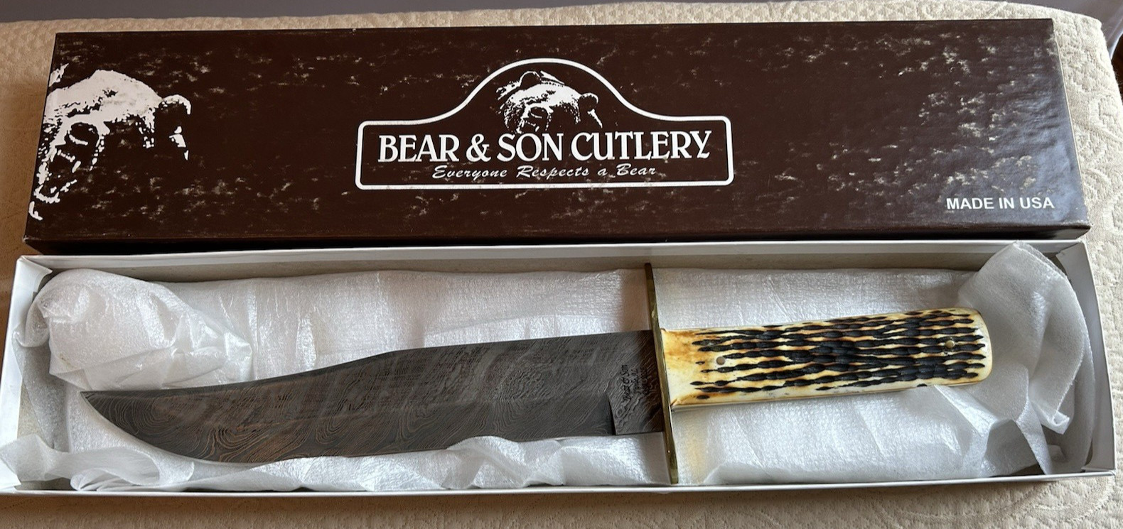 Bear & Son Cutlery 502D 14-3/8″ American Standard Knife w/original box
