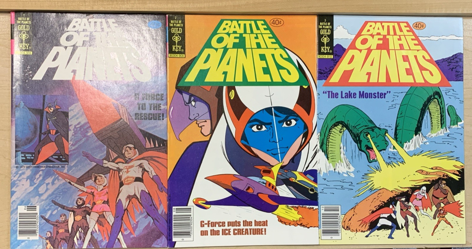 BATTLE OF THE PLANETS 1 2 3 GOLD KEY! ZOLTAR! G-FORCE! F+ (6.5) Avg 1979