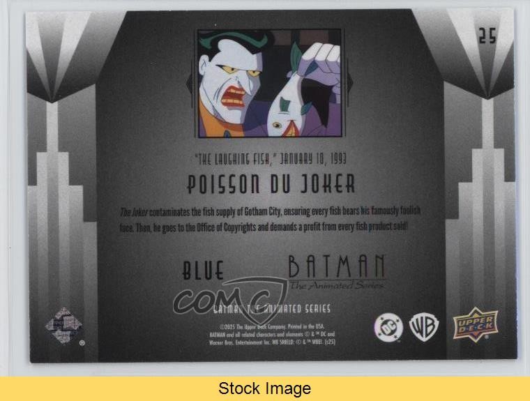 2026 Upper Deck Batman The Animated Series Blue Poisson Du Joker #25 READ 03g4