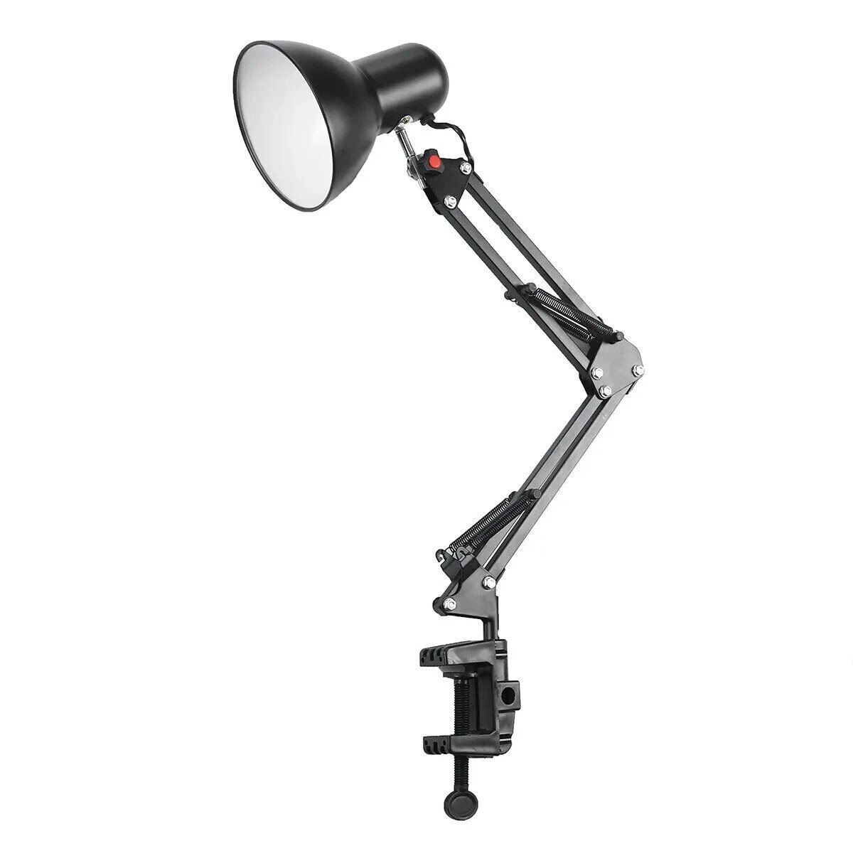 Metal Adjustable Swing Arm Desk Lamp, Eye-Caring Study Desk Lamps Black
