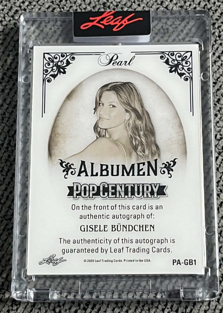 2026 Leaf Pop Century Gisele Bündchen Albumen PEARL Auto #2/5