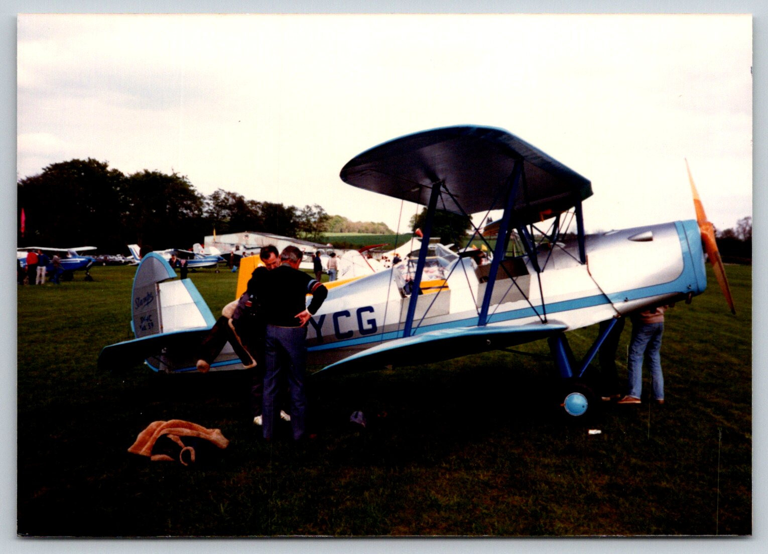 Biplane De Lambach 4.9x 3.5 inches